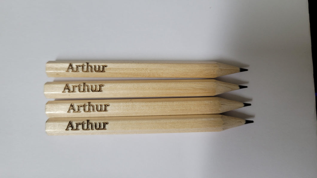 Personalised Half Size Pencil