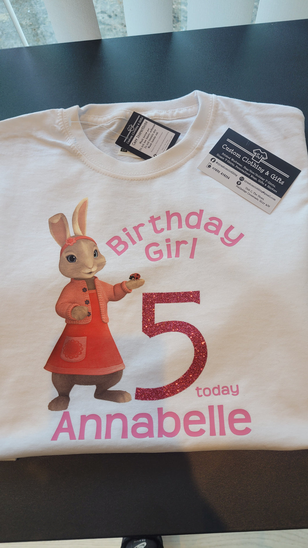 Lily Rabbit / Peter Rabbit Birthday T Shirt