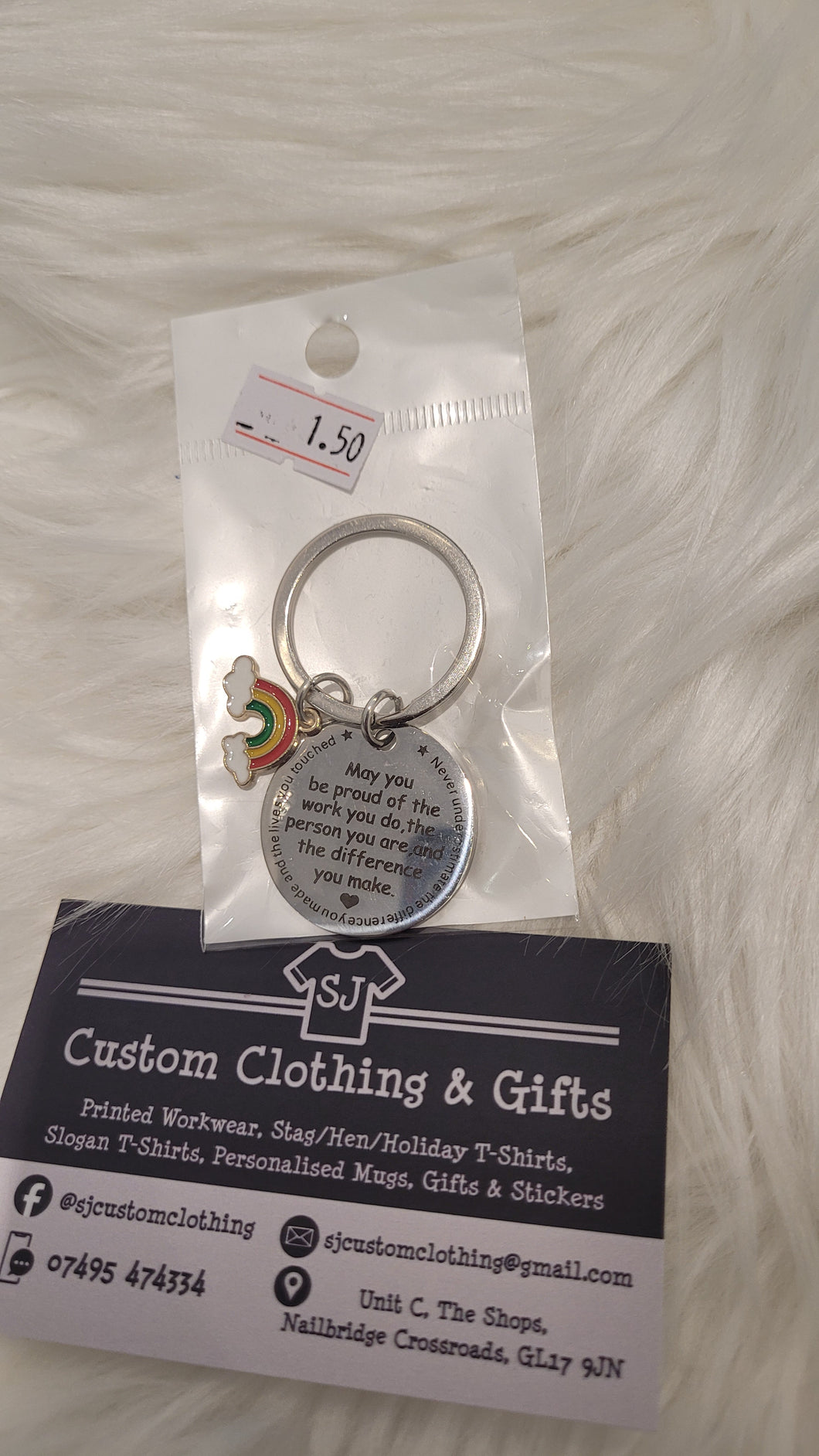 Proud of the difference you make keyring