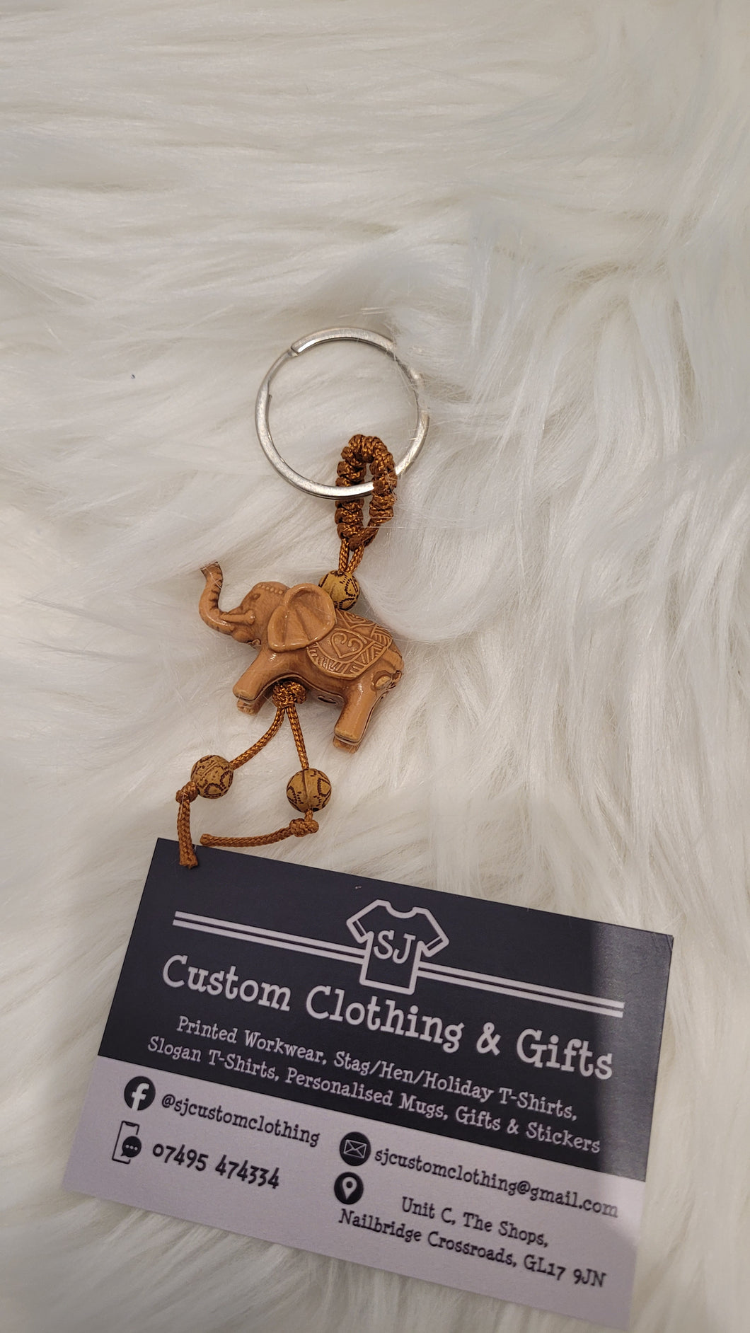 Cute Elephant Keyring