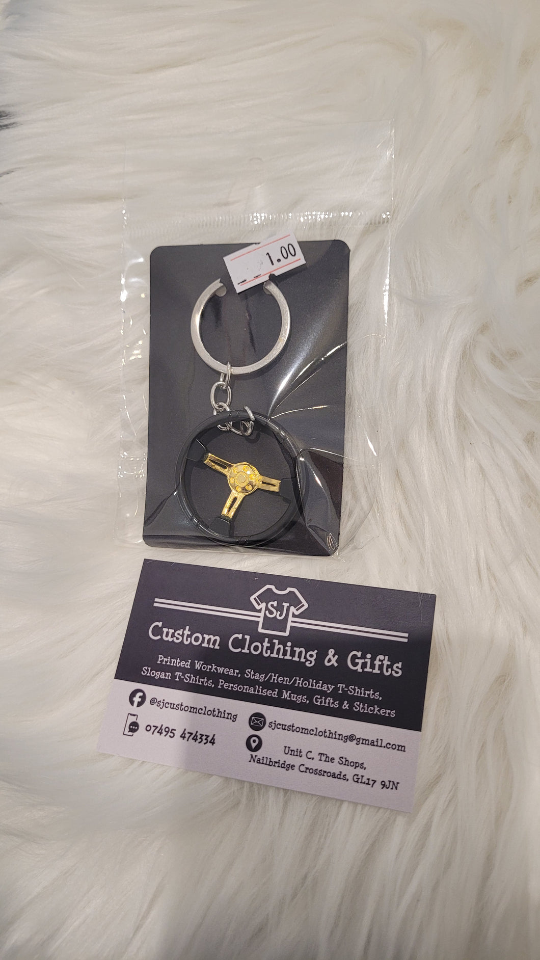 Racing Steering Wheel Keyring