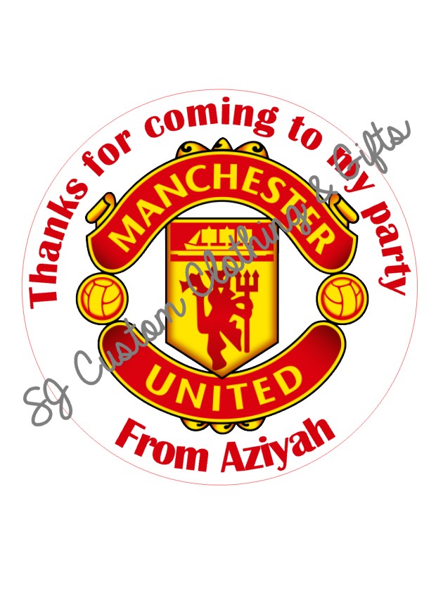 Manchester United Party Bag / Sweet Cone Stickers