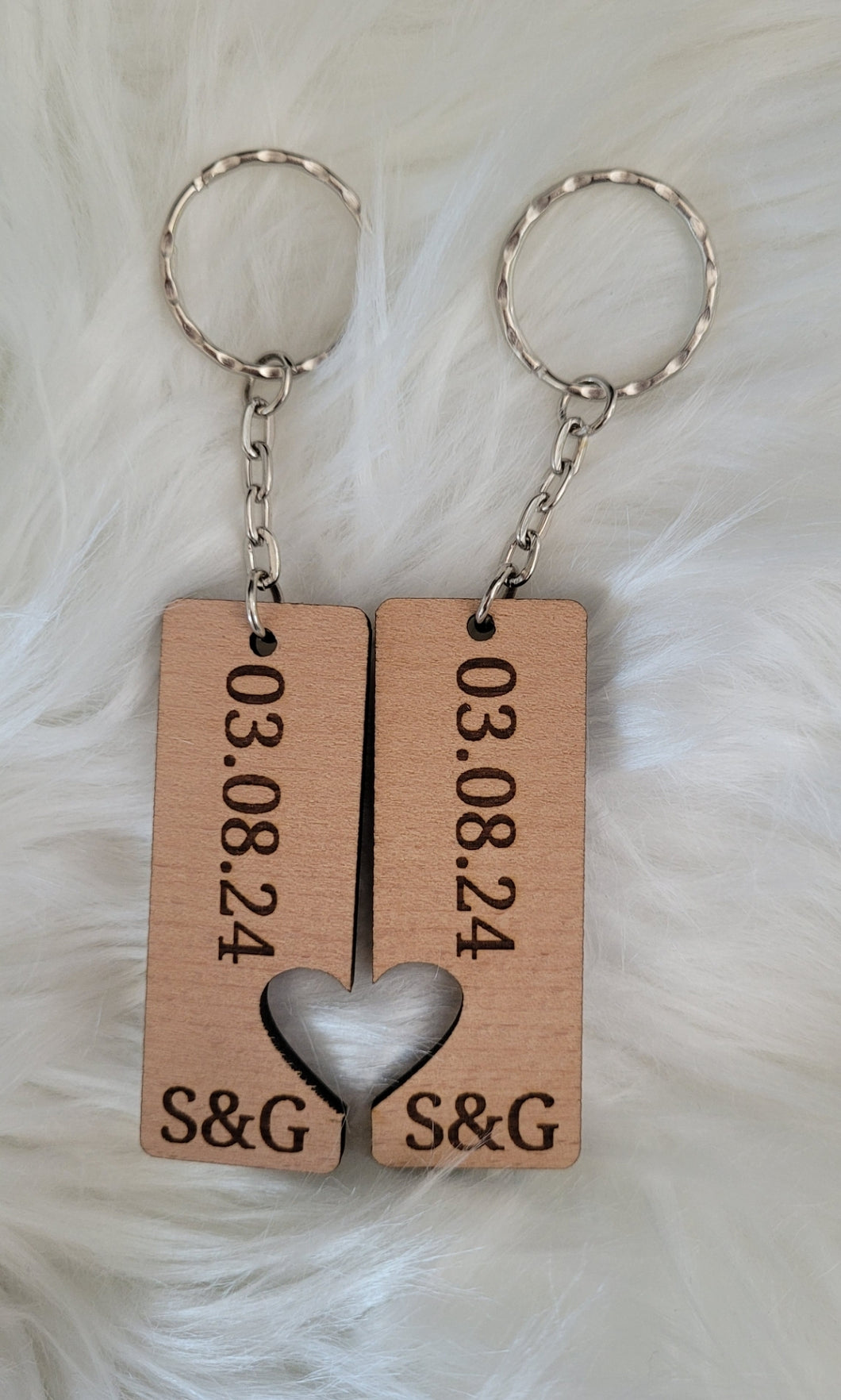 Set of 2 Personalised Keyrings