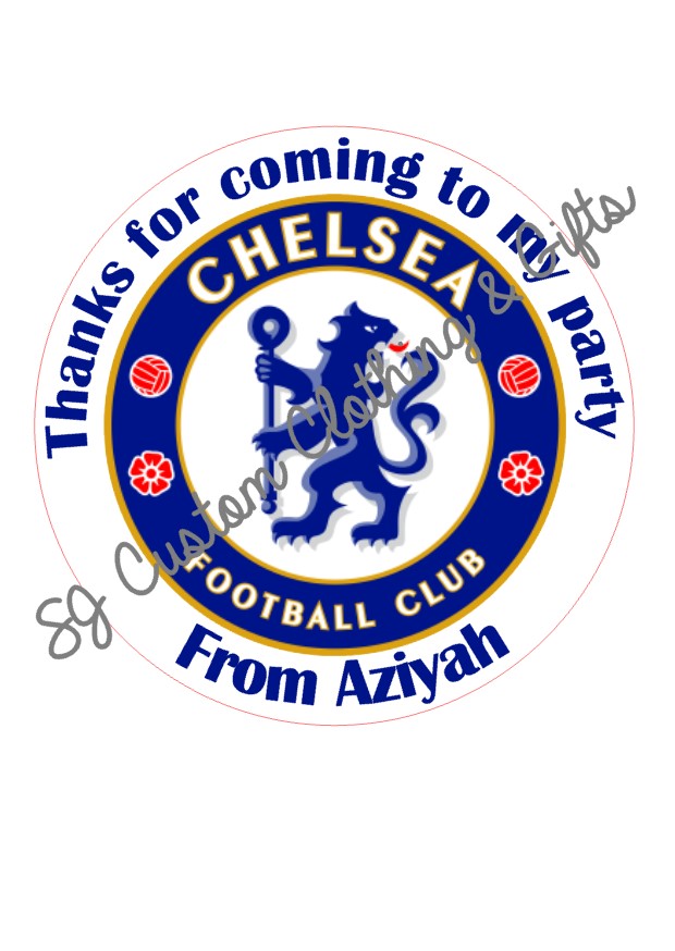 Chelsea Football Party Bag / Sweet Cone Stickers