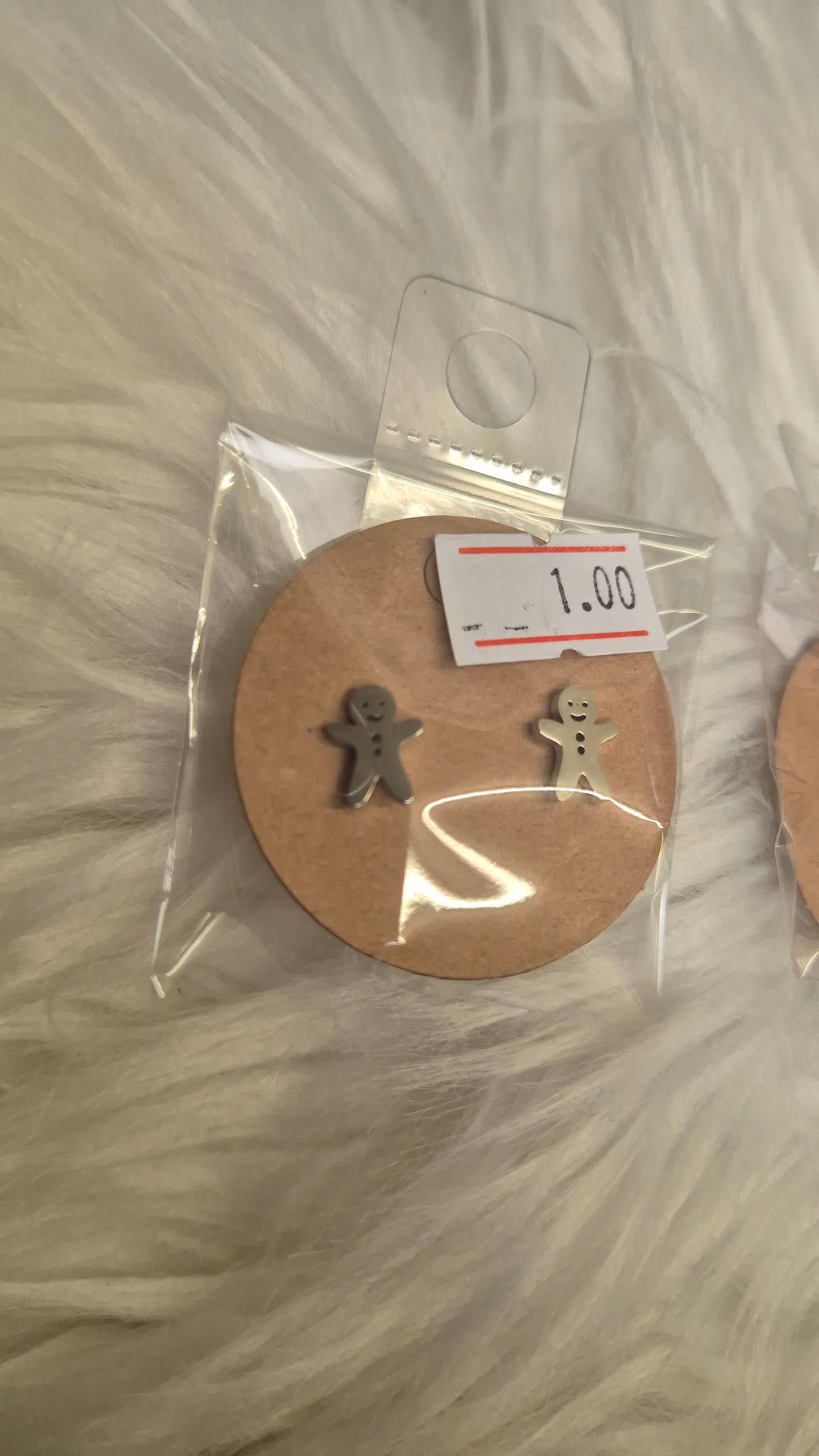 Gingerbread novelty earrings