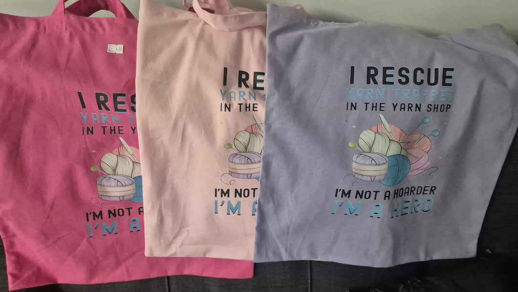 I Rescue Yarn - Tote Bag
