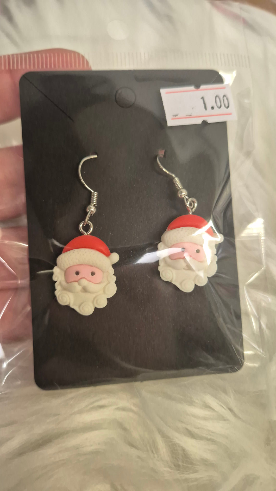 Santa earrings