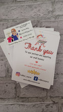 Load image into Gallery viewer, A6 Personalised Thank you cards
