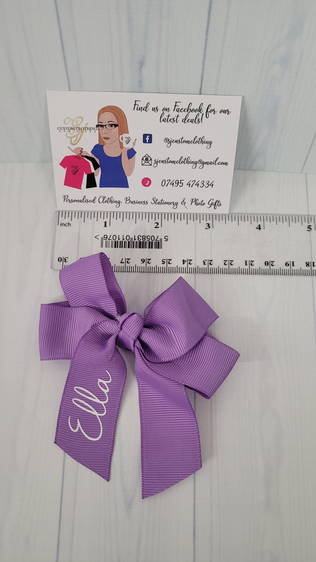 3inch tail hair clips - personalised - AWAITING STOCK