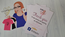 Load image into Gallery viewer, A6 Personalised Thank you cards
