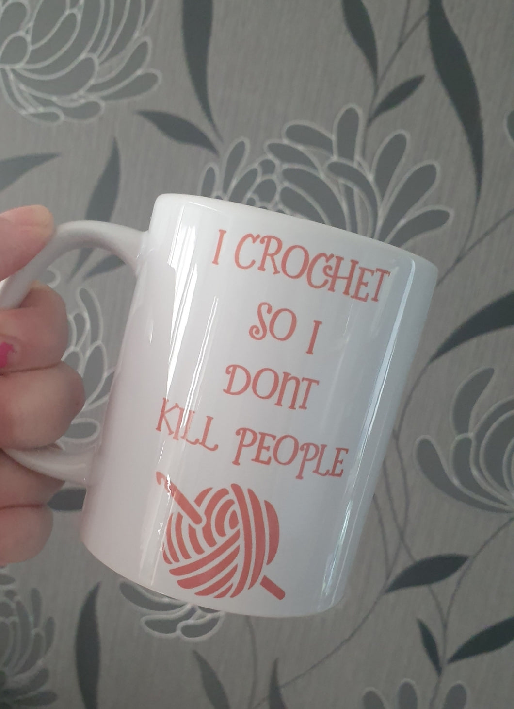 I Crochet So I Don't Kill People Mug
