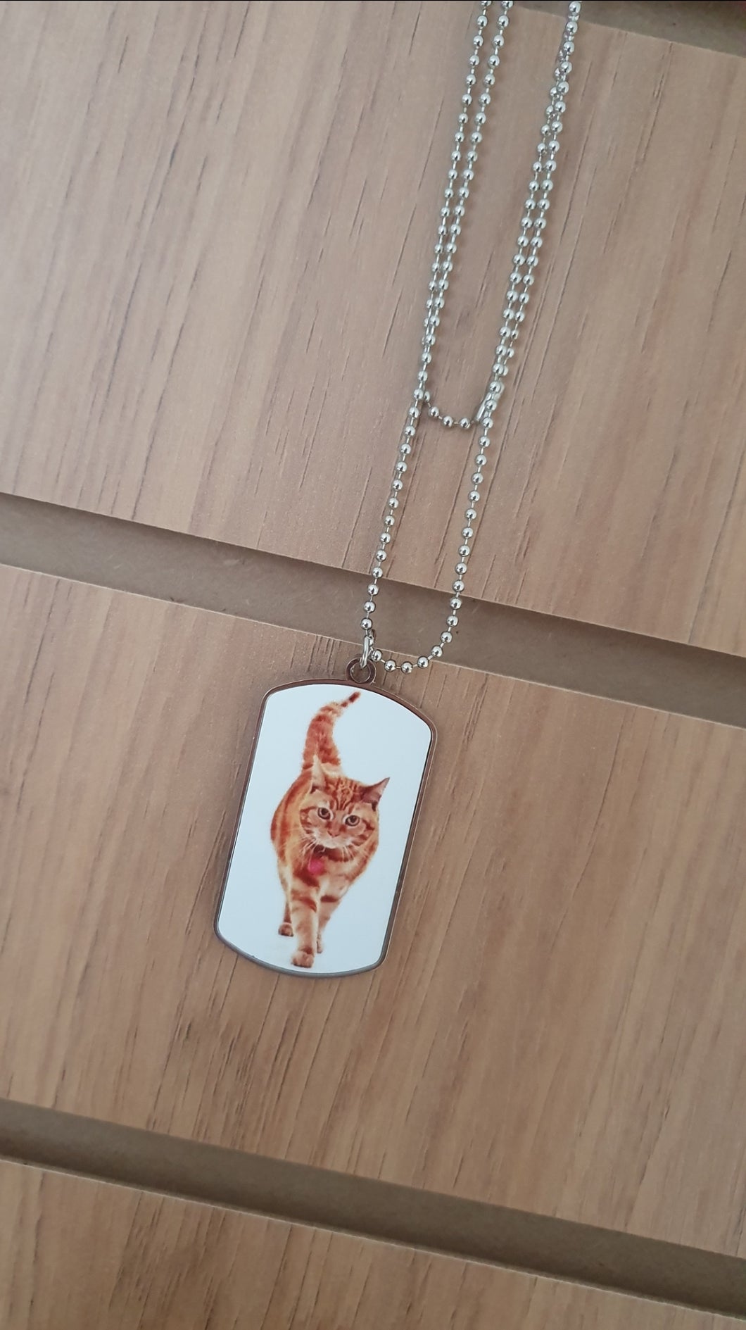 Personalised dog tag necklace