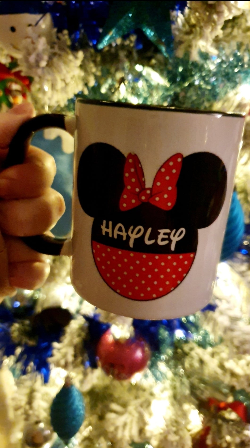 Minnie inspired personalised mug