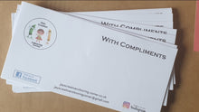 Load image into Gallery viewer, Personalised Compliment Slips pk30
