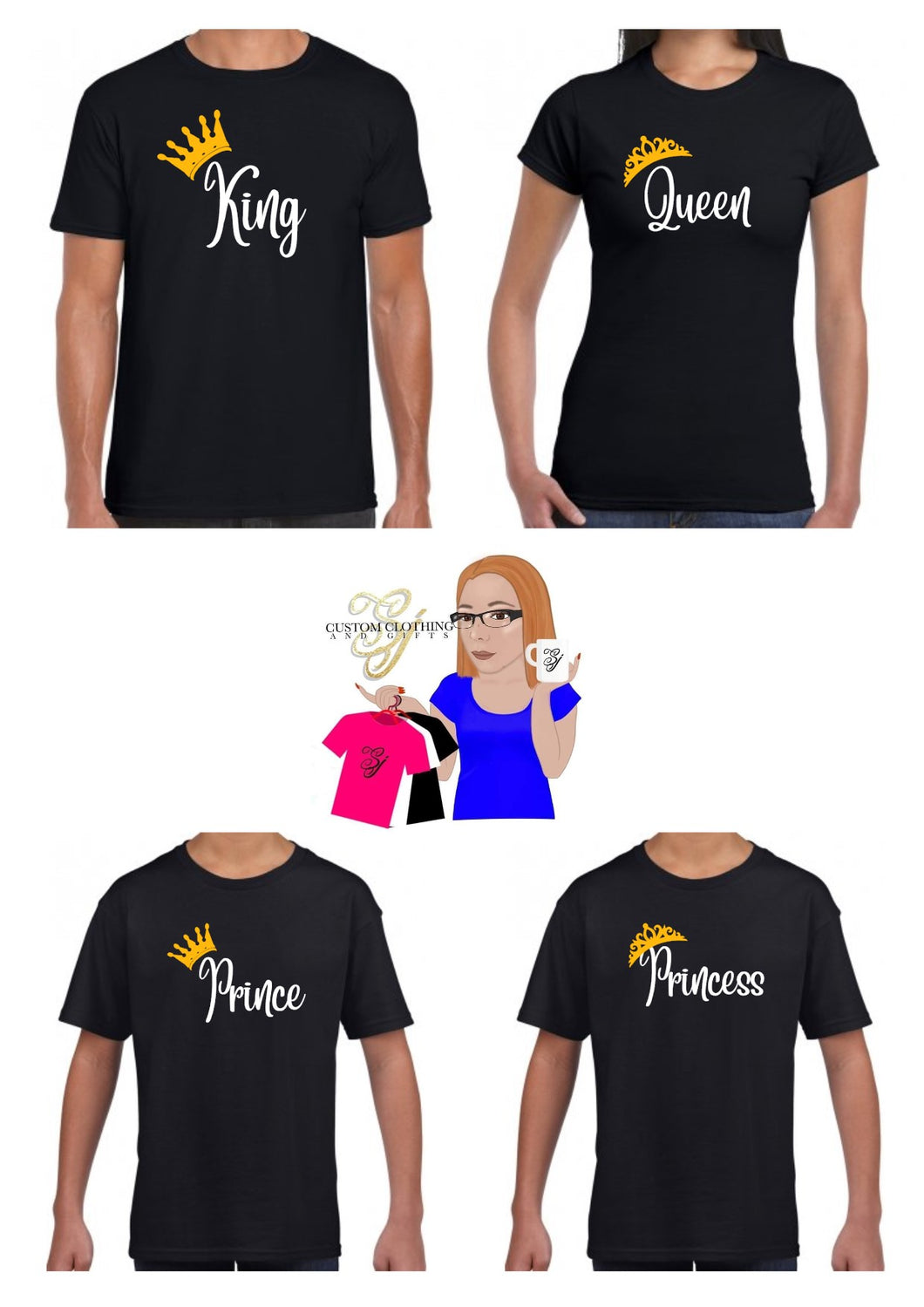 King, Queen, Prince and Princess T Shirts