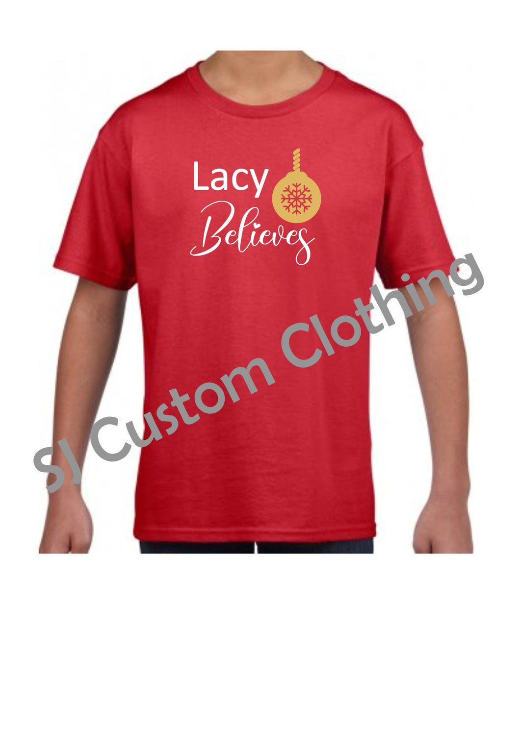 Children's 'Bauble' Believe T Shirt